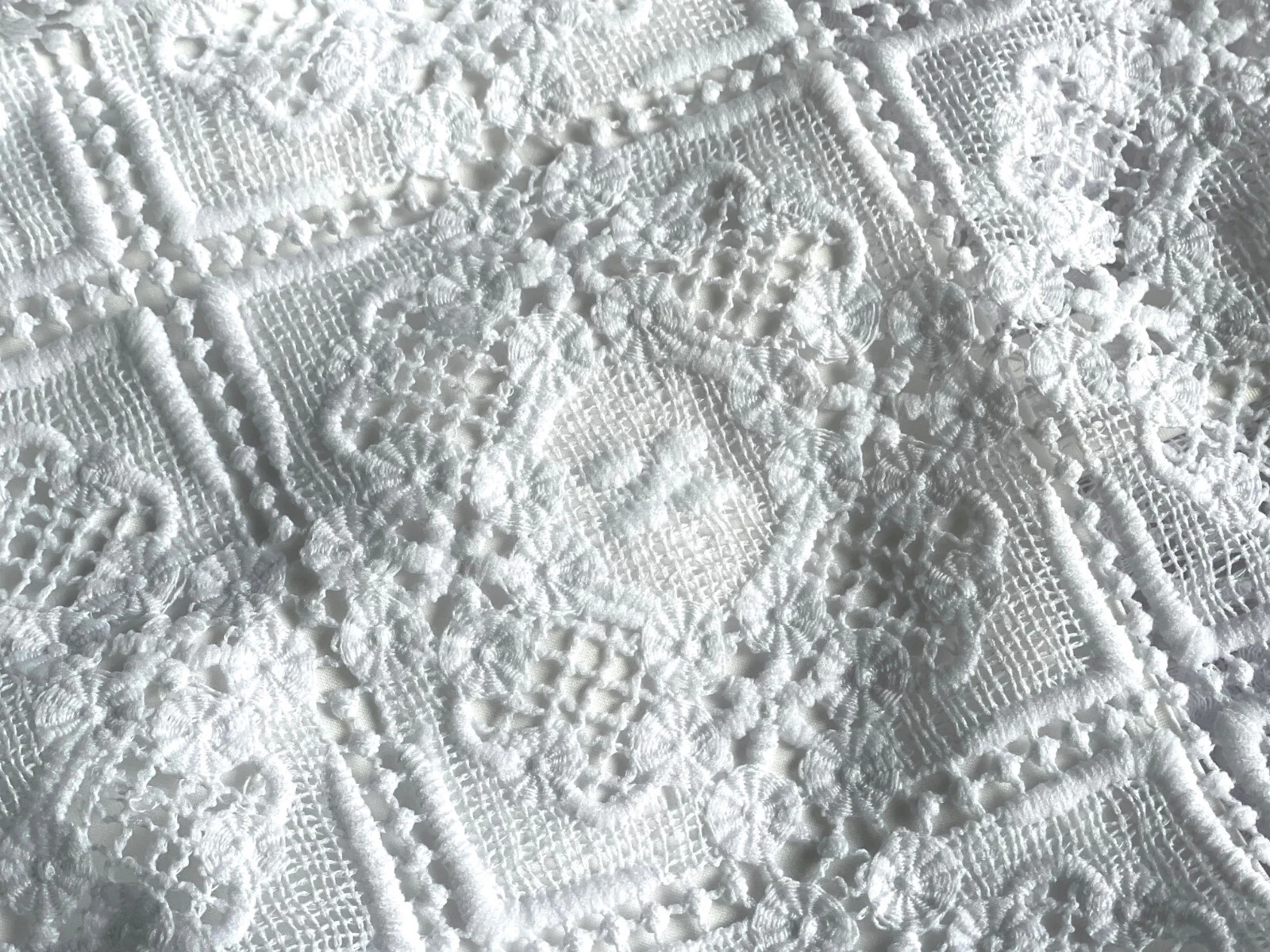 Kate Spade mini abito tubino pizzo 00 bianco orlo increspato foderato floreale boho