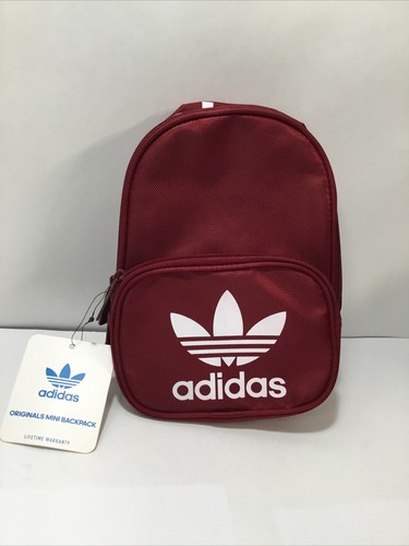Adidas mini Backpack Burgundy Maroon 