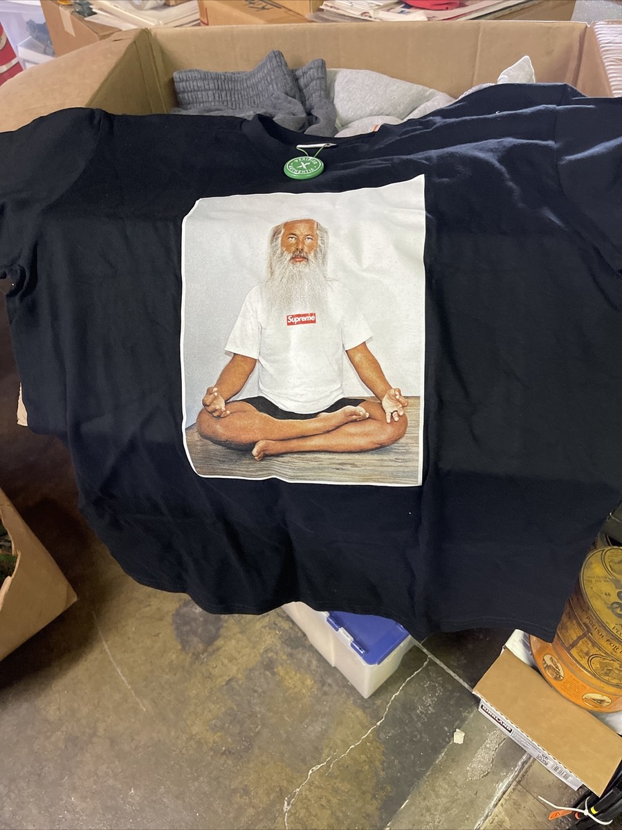 Supreme Rick Rubin Photo Graphic Short Sleeve Black Tee T-Shirt Sz
