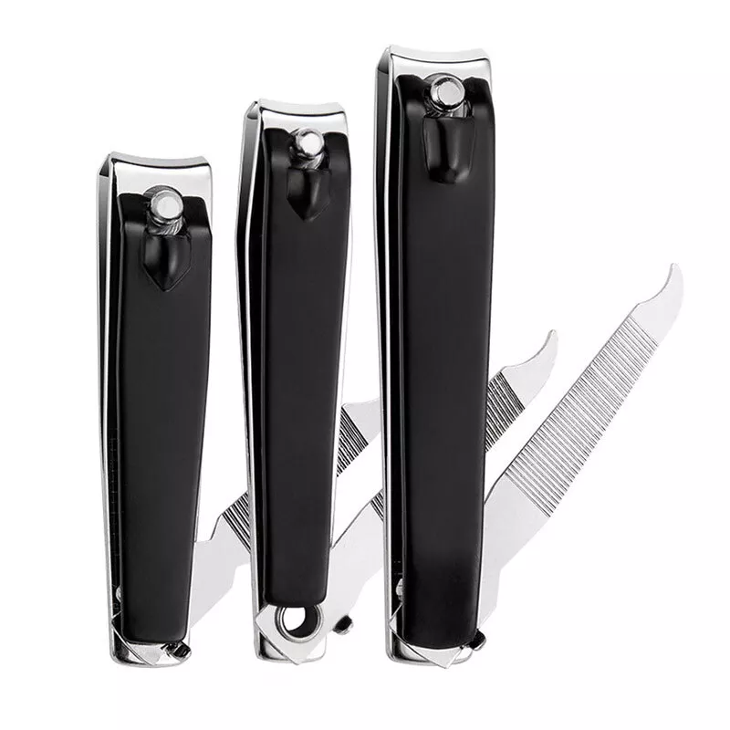 Nail Clippers with Catcher, Professional Stainless Steel Fingernail and  Toenail Clipper Cutter, Trimmer Set for Men and Women(Small)