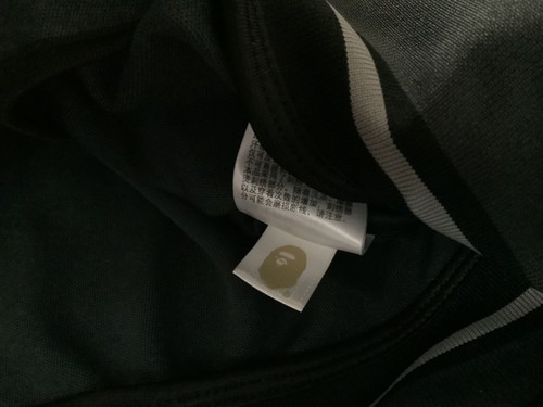 Auténtico mono bape camuflaje sólido ajuste relajado tiburón cremallera completa sudadera con capucha negro M nuevo - Imagen 8 de 11