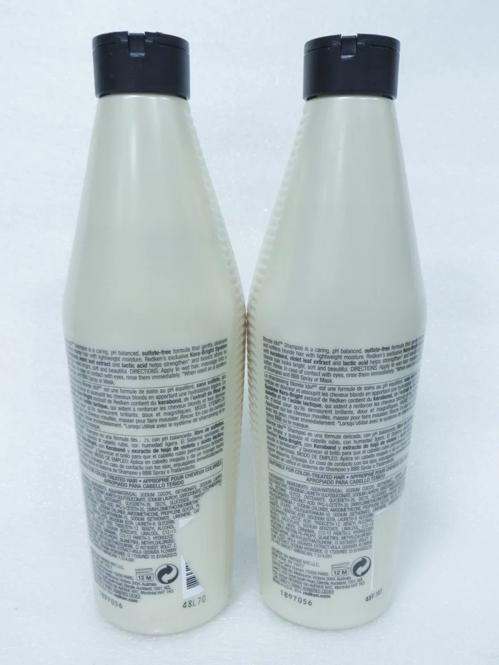 REDKEN BLONDE IDOL SHAMPOO 10.1 OZ (Lot of 2) - Image 2 of 2
