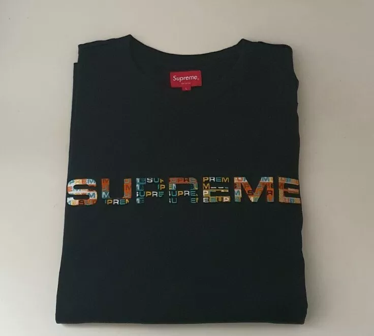 New SS Supreme Meta logo black Longsleeve top size L large L/S T