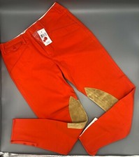 Ralph Lauren Sport Equestrian Stretch Suede Patches Skinny Pants Jeans Sz 6