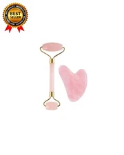 Pink Jade Roller and GuaSha Set