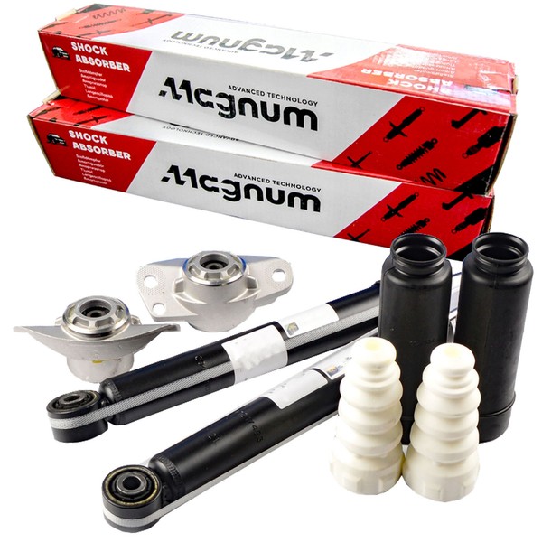 2X Sachs StoßDäMpfer + Service-Kit + Domlager Hinten FüR Golf 5 6 Sharan Leon VW-image