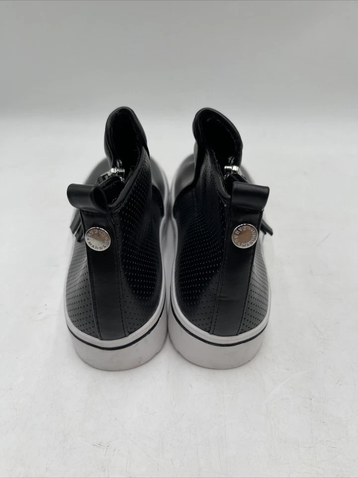 Steve Madden JGATE черный кожаный стороне молнии высоты верхний кроссовок детский размер 2 М - Изображение 4 из 4