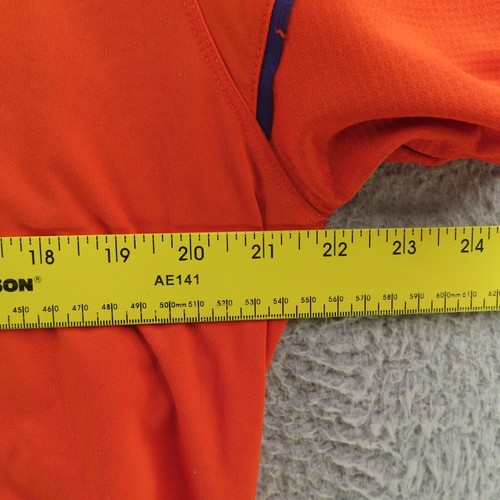 Clemson Tigers Polo Shirt Mens Medium Orange Paw Nike NCAA - Picture 7 of 8