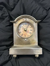 🌟 TIMEWORKS INC. BERKELEY CA MANTLE TABLE SHELF QUARTZ CLOCK SOLID BRASS 3PT8