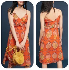 Anupamaa for Anthropologie} Summer Dress in Orange - Women's S
