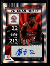 Wenyen Gabriel 2025-26 Contenders EuroLeague Veteran Ticket Auto Holo Laser ①