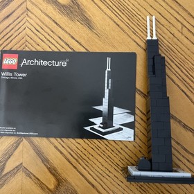 LEGO ARCHITECTURE: Willis Tower (21000) 100% Complete with Instructions  NoBox
