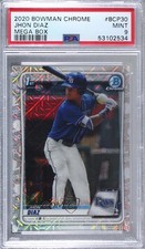 2020 Bowman Chrome Prospects Mega Box Mojo Refractor Jhon Diaz PSA 9 MINT 8d2