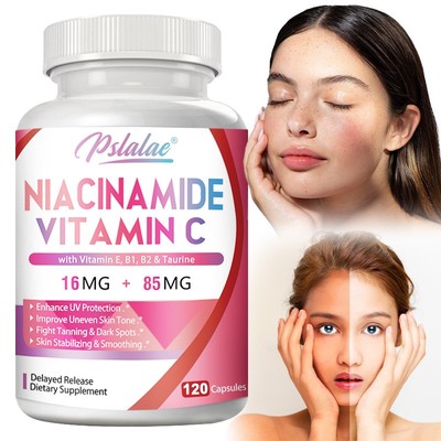 Niacinamide Vitamin C - Taurine, Vitamin E, B1,B2, Anti-Aging, Antioxidant 