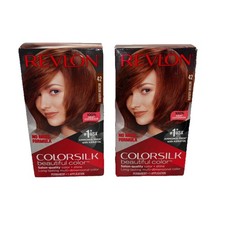 2PK - Revlon - Colorsilk - 42 Medium Auburn - Permanent Hair Dye