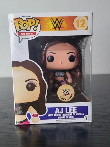 🔥Funko Pop! WWE: AJ LEE #12 (DAMAGED) Exclusive Rare Vaulted W/Protector! 🔥