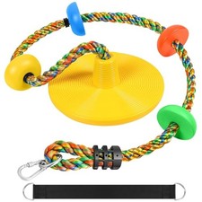 Tree Swing for Kids Rope Swing for Tree Climbing Rope for Kids-Yellow