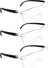 3x Lupenbrille 300% Vergrößerung Leselupe Anti Blaulicht Lesehilfe Senioren