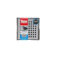 Oatey DesignLine 4" x 4" Stainless Steel Square Shower Drain Wave Drain Cover