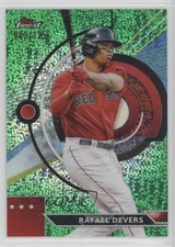 2023 Topps Finest Green Speckle Refractor 80/125 Rafael Devers #27 7xr
