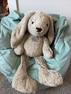 RARE Histoire D'Ours Beige Bunny Rabbit Plush Soft Stuffed Beanie Toy 50cm Tall