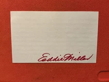 Eddie Miller🔥🔥 MLB: Reds , Braves 🔥🔥Autographed🔥🔥