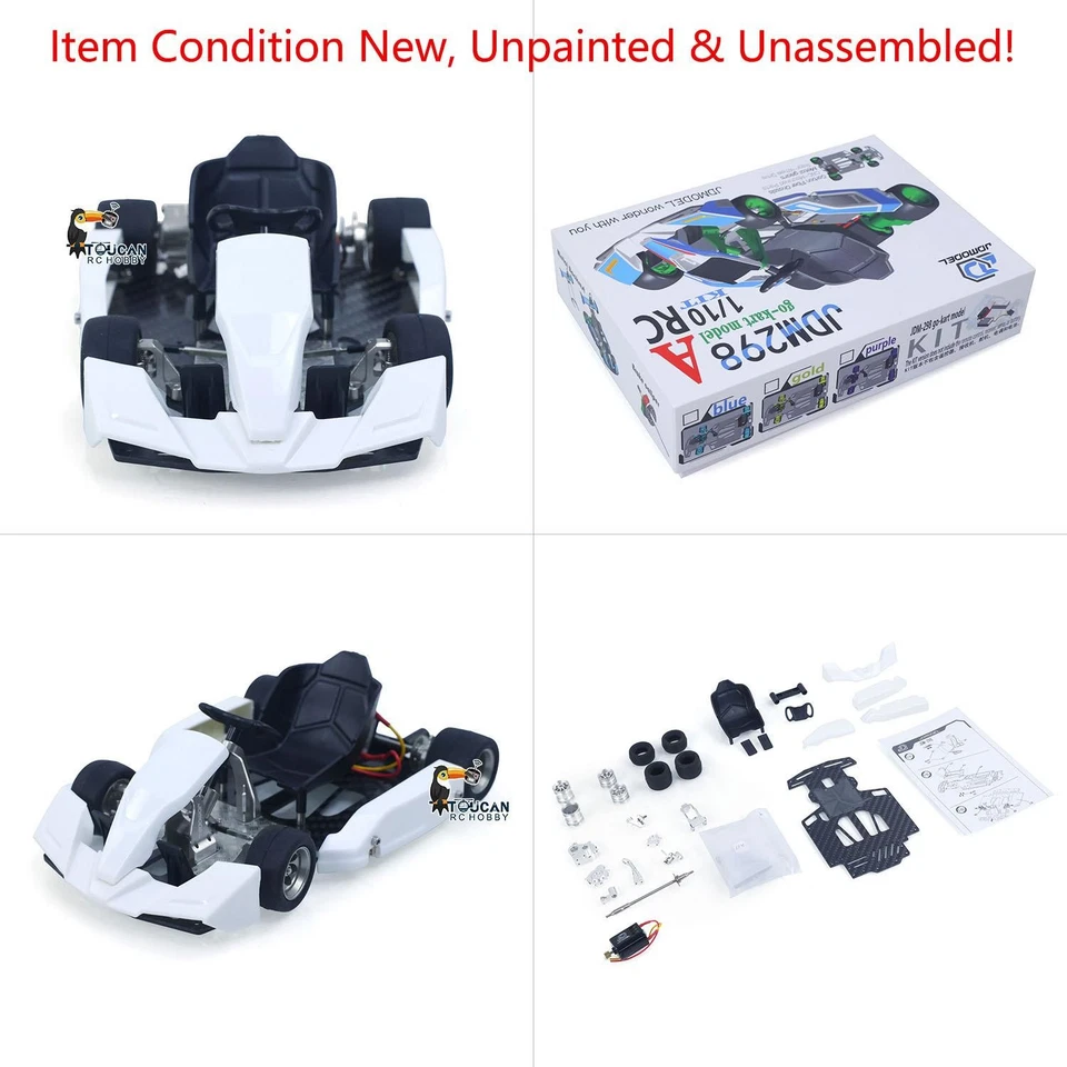 JDM 298A 1/10 4x4 RC Go-Kart DIY Electric Racing Car Motor No Battery for Adult - Image 3 of 4