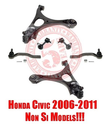 Brand New 6pc Complete Front Suspension Kit for 2006-2011 Honda Civic Non Si