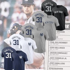 Hot - Cam Schlittler 31 New York Yankees 2026 Player Name Number Gift Fans