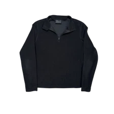 Peak Performance Vin Black Fleece Jacket Zip Polyester Size M / 38 / 10