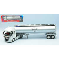 Man Tgx Xxl Tractor Cream W/Silver Oil Tanker 1:32 Welly Camion -D- Neues Modell