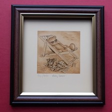 TEDDY BEAR PRINT   FRAMED BY SUE WILLIS - EASY BEARS