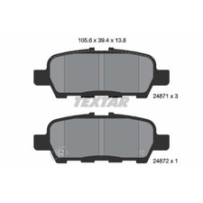 TEXTAR Bremsbeläge hinten für Suzuki Grand Vitara II XL7 Nissan Pulsar