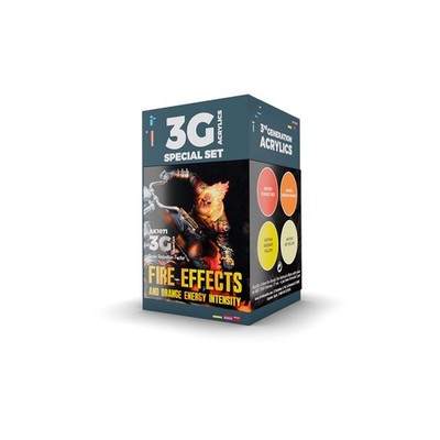 AK Interactive 3Gen Acrylics - Fire Effects Paint Set AK1071