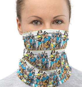 Main Street Singers Folk Music Parody Neck Gaiter