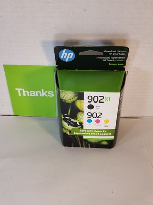  Genuine HP 902XL Black 902 Color 4PK Ink Cartridges OfficeJet Pro