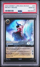 2024 DISNEY LORCANA EN D23-D23 EXPO PROMO MICKEY MOUSE - PLAYFUL SORCERER PSA 10