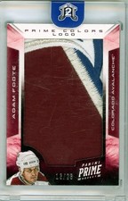 2013-14 Panini Prime Prime Colors Logo Patch Adam Foote /28