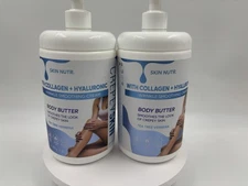 HOME & BODY CO SKIN NUTRITION W COLLAGEN  BODY BUTTER  32OZ TEA TREE VERBENA