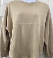 Tan Sweatshirt By Pink Victoria  s Secret Sz XL Love Pink Victorias Pullover