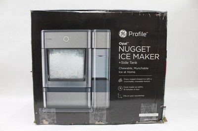 GE Profile Opal Nugget Ice Maker + Side Tank, Stainless Steel (OPAL01GEWKT)