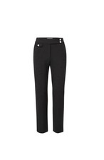 Veronica Beard Renzo Trousers NWT 395 Black With Silver Buttons