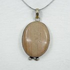 Sterling silver jasper pendant