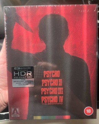  Psycho Collection Arrow Video 4K UHD | Limited Edition Box | Sealed | OOP 
