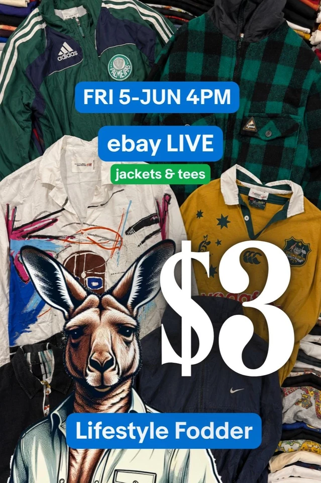 MENS $3 SHOW! | JACKETS & TEES | PENNY DROPS | Preloved Fun
