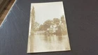 Vintage real photo postcard Bridge Across the Weir Iffley Village Oxfordshire