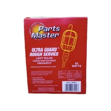Parts Master 50 Watt Rough Service 4 Bulbs Coated Shatter Proof Ultra Frosted
