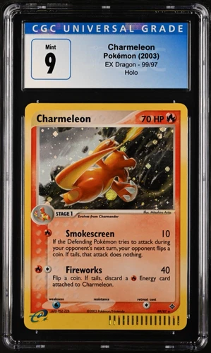 Pokemon Charmeleon EX Dragon Holo Secret Rare #99 CGC 9 Mint
