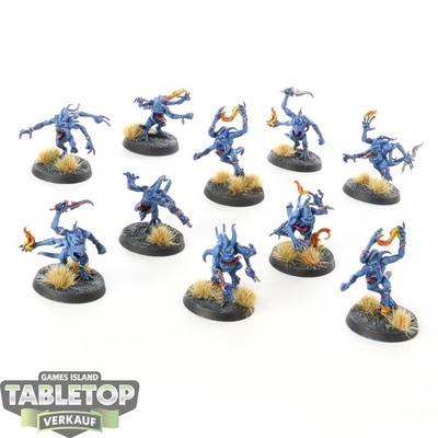 Disciples of Tzeentch - 10x Blue Horrors - bemalt