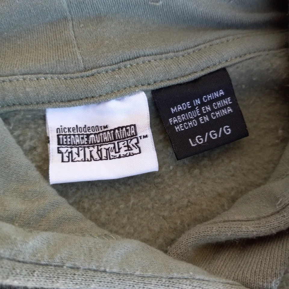 Sudadera con Capucha Pullover Verde Teenage Mutant Ninja Turtles "Michelangelo's Pizzeria" LG Foto 4 de 4